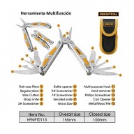 HERRAMIENTA DE MÚLTIPLE FUNCIÓN 15 EN 1